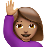 woman raising hand 2